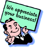 We appreciate your business!