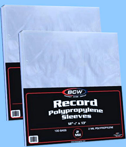 (200) BCW Record Album Polypropylene Sleeves / Covers BCW